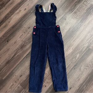 Navy Blue Mini Boden Corduroy Overalls